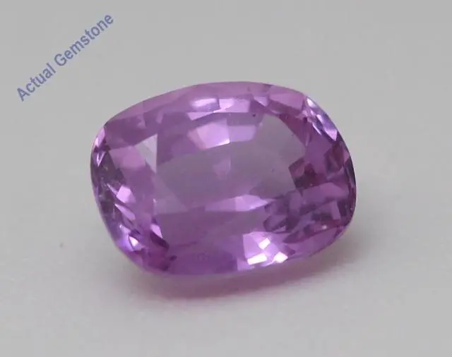Alt view image 2 of 5 - Cushion Cut Natural Mined Loose Sapphire (1.42 Ct,Pink(Heat-Treated) Color,SI1 Clarity) GIA Certified