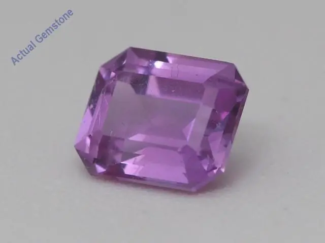 Alt view image 5 of 5 - Emerald Cut Natural Mined Loose Sapphire (1.1 Ct,Pink Color,VS2 Clarity) GIA Certified