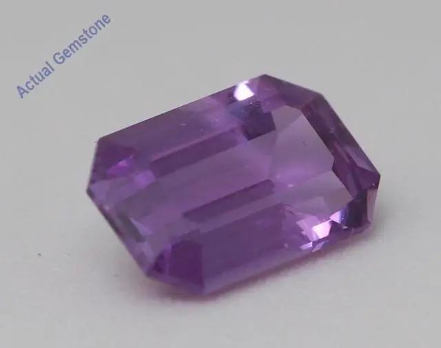Alt view image 3 of 5 - Emerald Cut Natural Mined Loose Sapphire (1.44 Ct,Pink Color,VS2 Clarity) GIA Certified