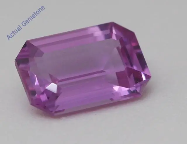 Alt view image 2 of 5 - Emerald Cut Natural Mined Loose Sapphire (1.53 Ct,Pink(Heat-Treated) Color,VS2 Clarity) GIA Certified