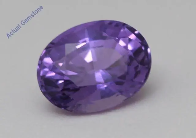 Alt view image 2 of 5 - Oval Cut Natural Mined Loose Sapphire (1.67 Ct,Pinkish Purple Color,VS2 Clarity) GIA Certified