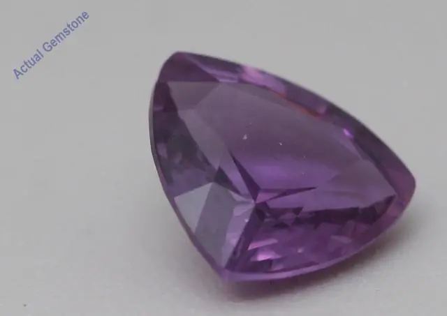 Alt view image 3 of 5 - Cushion Cut Natural Mined Loose Sapphire (2.07 Ct,Pinkish Purple Color,VS2 Clarity) GRS Certified