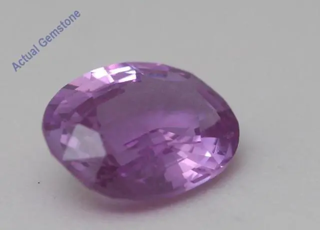 Alt view image 3 of 4 - Round Cut Natural Mined Loose Sapphire (1.01 Ct,Pink(Possibly Heated) Color,SI2 Clarity)