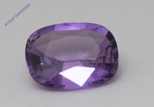 Main image of Cushion Cut Natural Mined Loose Sapphire (1.89 Ct,Purple(Possibly Heated) Color,SI1 Clarity)