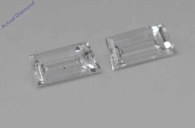 Alt view image 2 of 4 - A Pair of Trapezoid Cut Natural Mined Loose Diamonds (0.69 Ct,H-i Color,VS Clarity)