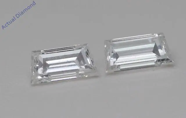 Main image of A Pair of Trapezoid Cut Natural Mined Loose Diamonds (0.73 Ct,F Color,VS1 Clarity)