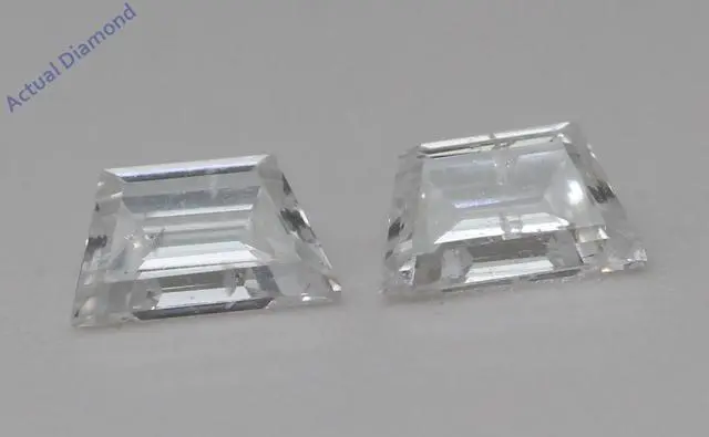 Main image of A Pair of Trapezoid Cut Natural Mined Loose Diamonds (0.92 Ct,F Color,SI3 Clarity)