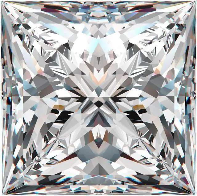 Main image of Princess Cut Loose Diamond (0.66 Ct, D, SI1(Laser Drilled)) GIA Certified