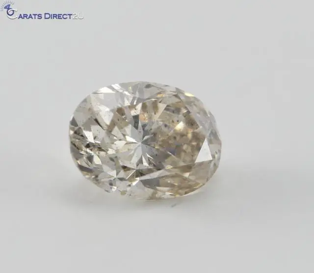Alt view image 2 of 4 - Oval Cut Loose Diamond (1.32 Ct, Natural Light Brown, I1)