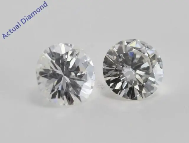 Main image of A Pair of Round Cut Loose Diamonds (0.99 Ct, I ,VS2)