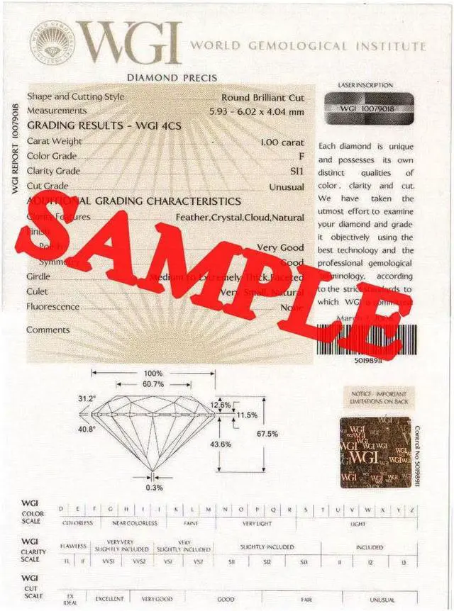 Alt view image 5 of 6 - Radiant Cut Loose Diamond (0.7 Ct, d, VVS1) WGI Certified
