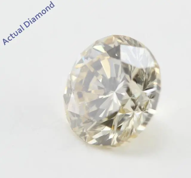 Alt view image 5 of 5 - Round Cut Loose Diamond (1 Ct, Natural Light Fancy Brown Color, SI2 Clarity) IGL Certified