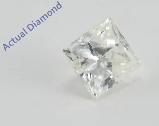 Alt view image 3 of 4 - Princess Cut Loose Diamond (0.79 Ct, I Color, I1(Clarity Enhanced) Clarity)