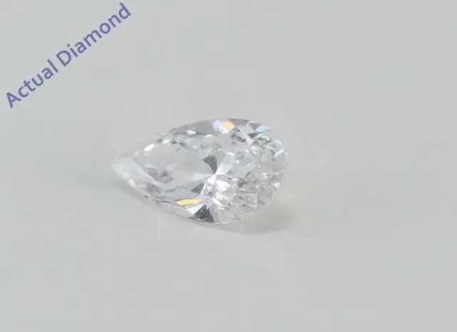 Alt view image 3 of 3 - Pear Cut Loose Diamond (0.26 Ct, D Color, SI1(K.M. Treated) Clarity) IGL Certified