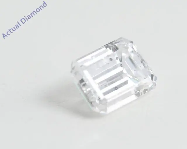 Alt view image 3 of 5 - Emerald Cut Loose Diamond (0.78 Ct, D Color, SI2 Clarity) GIA Certified