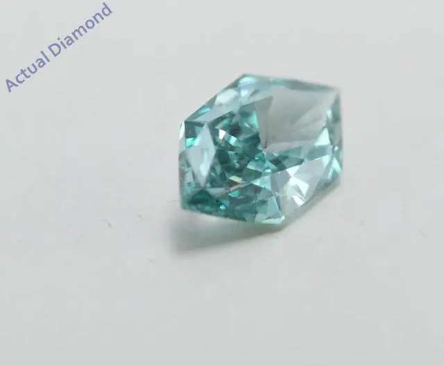 Alt view image 3 of 5 - Marquise Duchess Cut Loose Diamond (0.6 Ct, Fancy Blue(Irradiated) Color, VS1 Clarity) IGL Certified