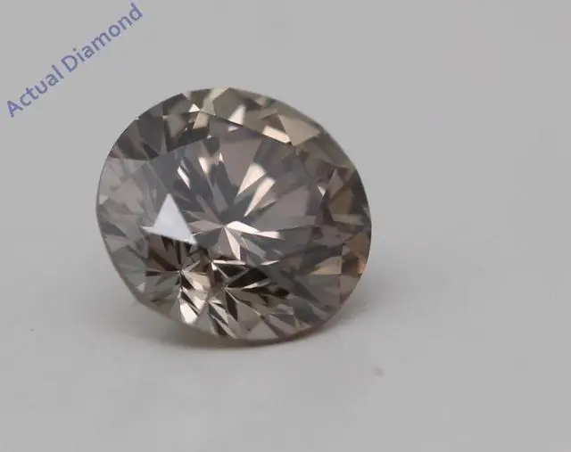 Alt view image 5 of 5 - Round Cut Loose Diamond (0.25 Ct, Natural Fancy Dark Brown Color, SI2 Clarity) GIA Certified