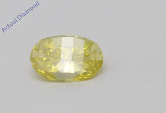 Alt view image 2 of 4 - Oval Millennial Sunrise (Limited Edition) Loose Diamond 0.44 Ct,Yellow Irradiated Color,I1-I2 Clarity