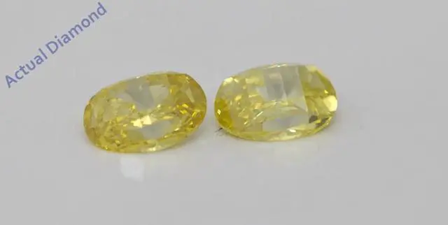 Main image of A Pair of Oval Millennial Sunrise (Limited Edition) Loose 0.84 Ct,Yellow Irradiated Color,VS Clarity