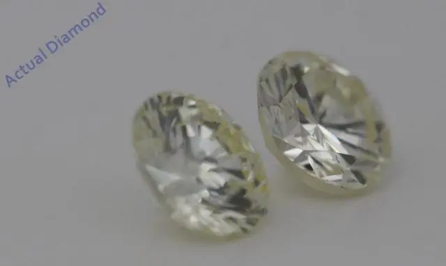 Alt view image 3 of 4 - A Pair of Round Cut Loose Diamonds (1.41 Ct,L Color,VS2 Clarity)
