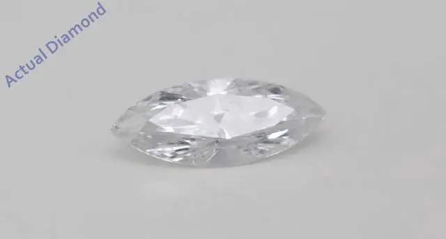 Alt view image 2 of 2 - Marquise Diamond Solitaire Pendant Necklace 14K Yellow Gold 0.53 Ct,F Color,SI3 Clarity