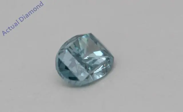 Alt view image 2 of 4 - Millennial Sunrise (Branded Shape) Diamond Pendant 14k Yellow Gold (0.36 Ct Blue-green(Irradiated) VS )