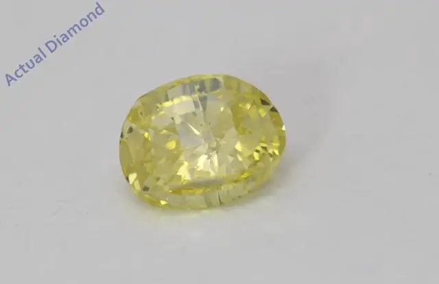 Main image of Oval Millennial Sunrise (Limited Edition) Cut Loose Diamond 0.44 Ct,Yellow Irradiated Color,SI2 Clarity