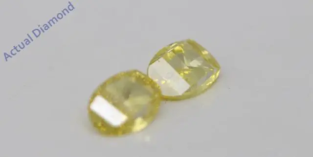 Alt view image 3 of 4 - A Pair of Oval Millennial Sunrise (Limited Edition) Loose 0.84 Ct,Yellow Irradiated Color,VS Clarity
