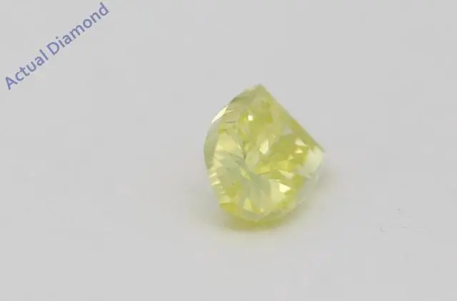 Alt view image 3 of 4 - Millennial Sunrise (Branded Shape) Diamond Ring 14k White (0.43 Ct Yellow/green(Irradiated) VS Clarity)