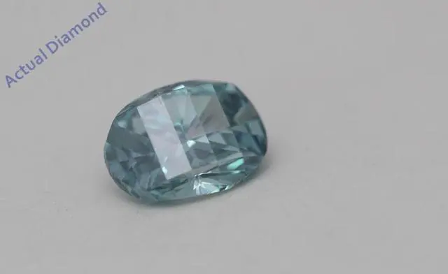 Alt view image 4 of 4 - Millennial Sunrise (Branded Shape) Diamond Pendant 14k Yellow Gold (0.36 Ct Blue-green(Irradiated) VS )