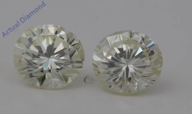 Alt view image 4 of 4 - A Pair of Round Cut Loose Diamonds (1.41 Ct,L Color,VS2 Clarity)