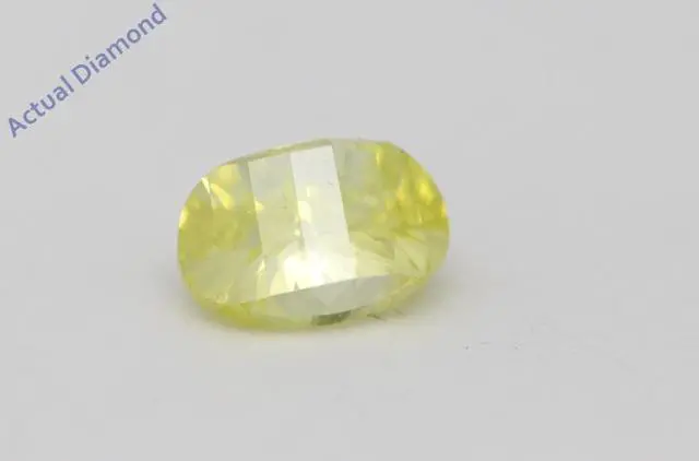 Alt view image 4 of 4 - Millennial Sunrise (Branded Shape) Diamond Ring 14k White (0.43 Ct Yellow/green(Irradiated) VS Clarity)