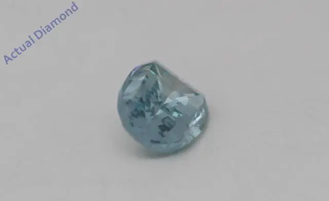 Alt view image 3 of 4 - Millennial Sunrise (Branded Shape) Diamond Pendant 14k Yellow Gold (0.36 Ct Blue-green(Irradiated) VS )