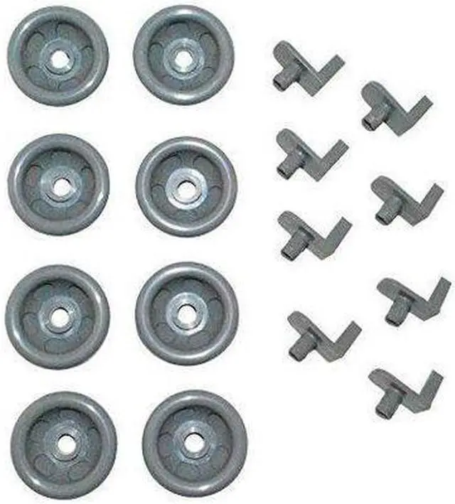 Main image of GE WD35X21041 Lower Dishrack Stud & Wheels Roller Kit (8 pack)