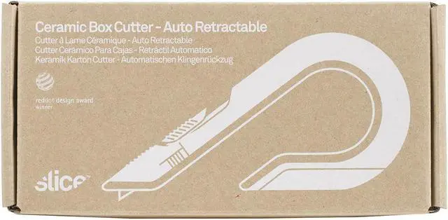 Main image of Slice Ceramic Box Cutter W/ Auto Retracting Blade, Green