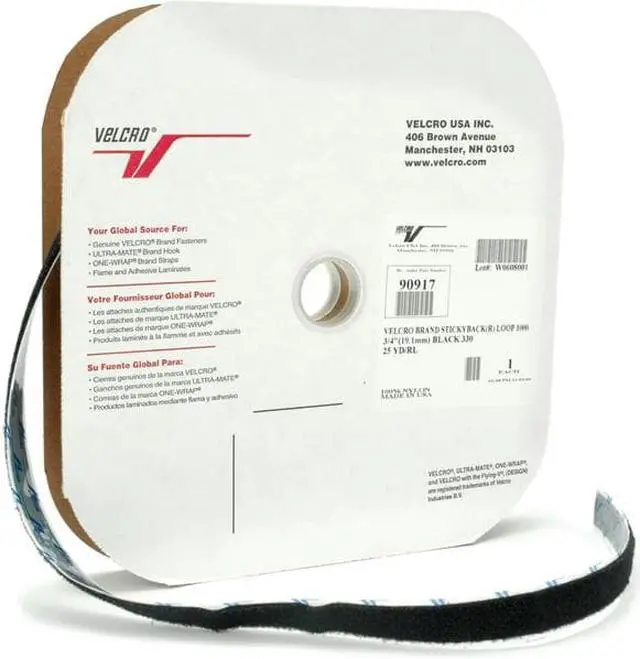 Alt view image 4 of 18 - VELCRO(R) brand STICKY BACK(R) Hook Tape 3/4"X25 Yards-Black