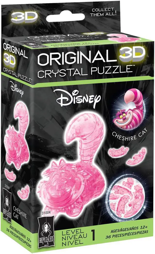 Alt view image 3 of 9 - 3D Crystal Puzzle Cheshire Cat, Kids Classic Books by University Games