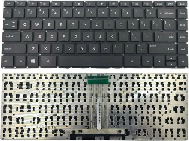 Main image of New keyboard for HP 14-BS 14M-BA 14-BW 14G-BR 14-BP 14T-BA 14M-BA 14-BA 14-BF 14-BE 14S-BE 14-BC 14S-BC 240 G6 245 G6 246 G6 Series US Layout No Frame No Backlit Black