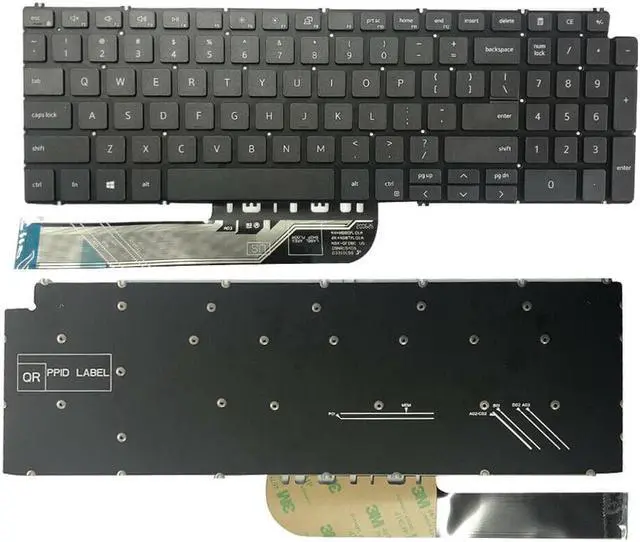 Main image of New keyboard for Dell Inspiron 15 5584 5590 5593 5594 5598 15 7000 2-IN-1 7590 7591 17 7000 2-IN-1 7791 17-7791 P42E P88F P90F Keyboard US NON Backlit Black