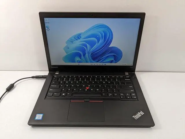 Main image of Lenovo ThinkPad T470 14" Intel Core i5-6300U 16GB RAM 256 GB SSD WebCam Win 11 Pro with Free LIXSUNTEK® Ethernet Cable Grade A Refurbished