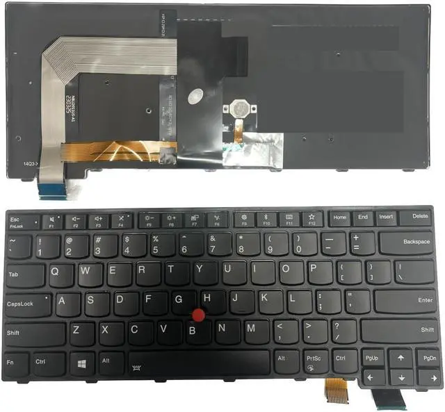 Main image of LIXSUNTEK Replacement Keyboard for Lenovo IBM Thinkpad T460S T470S with Pointer and Backlight(Not Fit T460 T460p T470 T470p) 00PA452 00PA482 SN20H42364