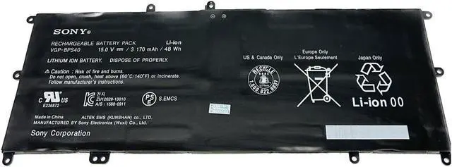 Main image of New Genuine VGP-BPS40 Battery for Sony VAIO Flip SVF15A 14A SVF15N17CXB SVF15N18PXB