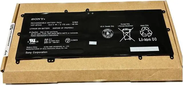Alt view image 2 of 4 - New Genuine VGP-BPS40 Battery for Sony VAIO Flip SVF15A 14A SVF15N17CXB SVF15N18PXB