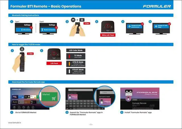 Alt view image 2 of 4 - LIXSUNTEK FORMULER GTV-BT1 Bluetooth Voice Control Remote Control High End Compatible with All TVs FORMULER GTV/ Z8/ Z10/ Z11 PRO MAX/ Z Alpha/T3