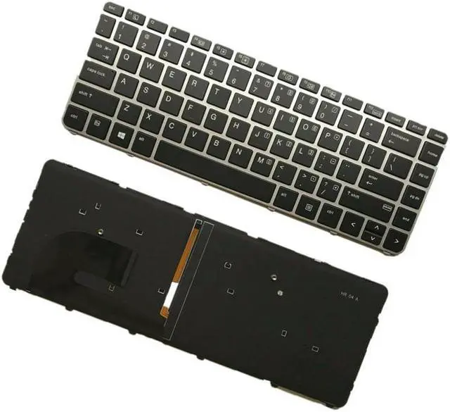 Alt view image 3 of 3 - LIXSUNTEK New Backlit Keyboard for HP EliteBook 840 G3 840 G4 745 G3 745 G4 848 G3, P/N 901042-001 903008-001 836308-001 6037B0126901 Silver Frame US Layout Laptop Keyboard (not with Pointer)