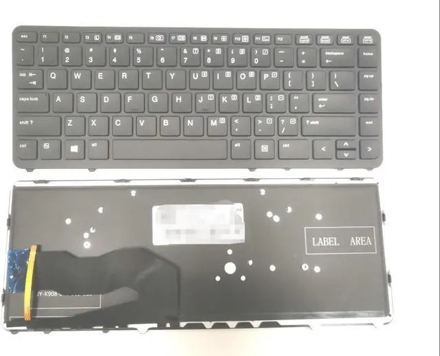 Main image of LIXSUNTEK Laptop Replacement US Layout with Backlit (No Pointer) Compatible with HP EliteBook 740 G1 G2 / 750 G1 G2 / HP ZBook 15U G2/ 14 G2 Series (with Black Frame)