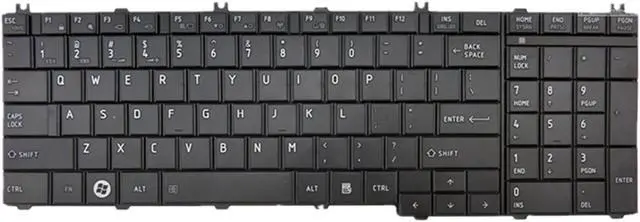 Main image of LIXSUNTEK Laptop Keyboard Compatible with Toshiba Satellite C650 C655 C655D C660 C665 C675 L550 L650 L655 L670 L675 L675D L750 L750D L755 L770 B350 Black US