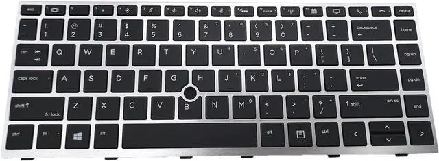 Alt view image 4 of 4 - LIXSUNTEK Replacement Laptop Keyboard Backlight for HP EliteBook 840 G5 840 G6 745 G5 745 G6 846 G5 846 G6 ZBOOK 14u G5 14u G6 US Layout Backlit