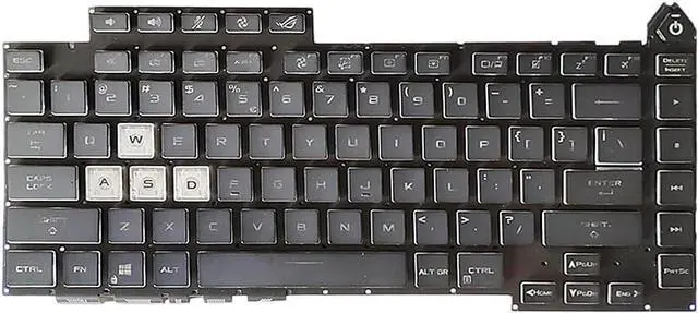Alt view image 4 of 4 - LIXSUNTEK Replacement Keyboards G513 US Version Backlit Laptop Keyboard for ASUS ROG Strix G15 G513Q G513QM G513QY GL543 0KBR0-4810US00 4812US00 4814US00