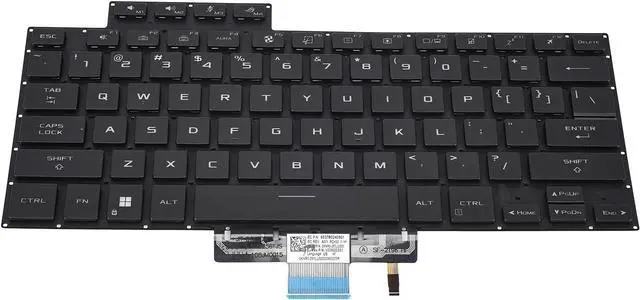 Alt view image 4 of 4 - LIXSUNTEK Keyboard with Backlight Replacement for ASUS ROG Zephyrus GU603 GU603H GU603HE GU603HM GU603HR GU603Z GA503 GA503Q GA503QS GA503QR GA503QM M16 G16 M15 G15 Series Laptop US Layout Backlit